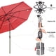thumbnail image 5 of Yescom 11 Ft 3 Tier Patio Umbrella with Protective Cover Solar LED Crank & Tilt Home, 5 of 11