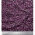 thumbnail image 3 of Soimoi Purple Cotton Duck Fabric Leopard Animal Skin Print Sewing Fabric Yard 44 Inch Wide, 3 of 3