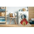 thumbnail image 2 of Ahgly Company Machine Washable Indoor Round Transitional Yellow Orange Area Rugs, 3' Round, 2 of 7