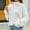 White, variant on Babysbule Women's Fashion Sweater Fashion Women's Fashion Long Sleeves Round-Neck Loose Pullover Tops Blouse Knitted Sweater