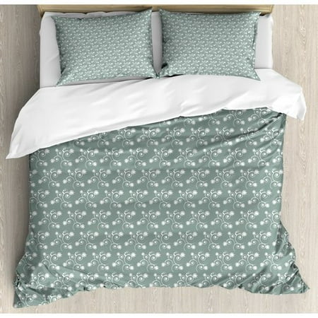 Ambesonne Vintage Floral Duvet Cover Set Walmart Com