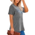 thumbnail image 2 of XCHQRTI Women Dragonfly Tshirt Plus Size Short Sleeves Graphic Casual Loose Tee Tops, 2 of 6