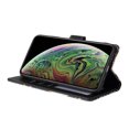 thumbnail image 3 of Compatible with iPhone XS Max Premium Vintage PU Leather Magnetic Closure Case with Strap Flip Cover, 3 of 5