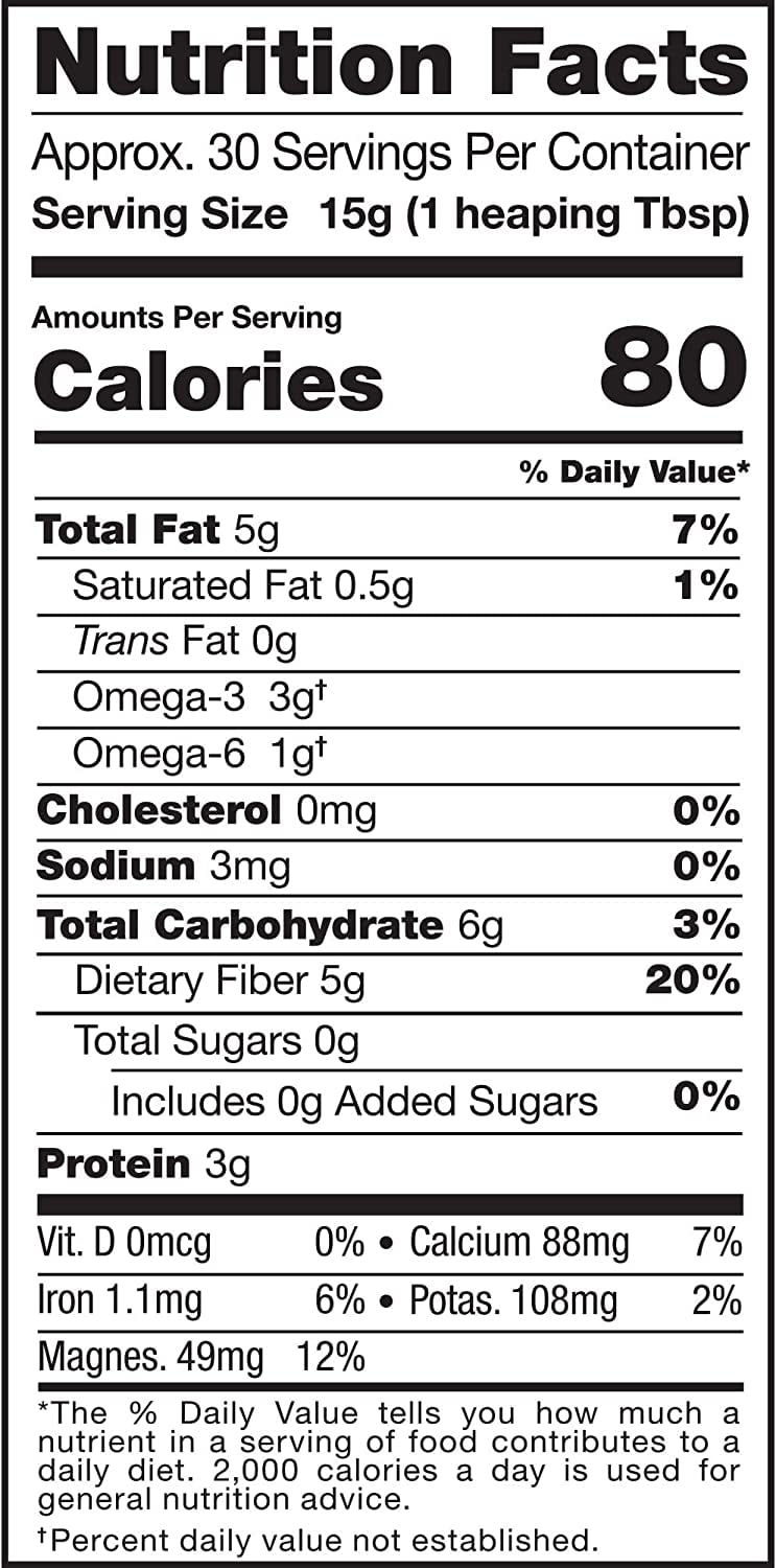 Sunfood Superfoods Organic Chia Seed Powder, 1.0 Lb