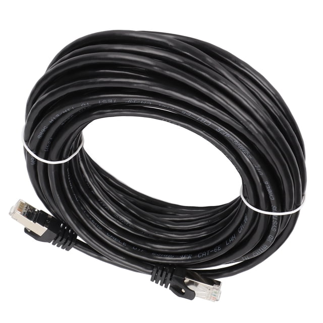 Cat 6 Câble Ethernet, Cordon de Protection LAN Internet Solide, Protection EMI Faible Retour Perte Fil d'Ordinateur Cat6 avec Connecteurs RJ45 pour Routeur, Modem, PC, Serveurs, Imprimeurs