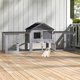 thumbnail image 1 of Rabbit Hutch Nyeekoy, grande, de madera, para exteriores, con bandeja de limpieza, 1 of 9