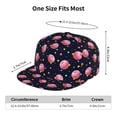 thumbnail image 6 of Haiem Cartoon Donut Planets Classic Snapback Cap Flat Bill Hat Baseball Cap Adjustable Size Cotton Dad Hat, 6 of 9