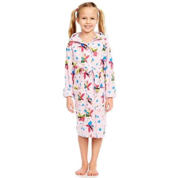 Leveret Girls Christmas Printed Fleece Sleep Robe (Size 2 Toddler-14 Years)