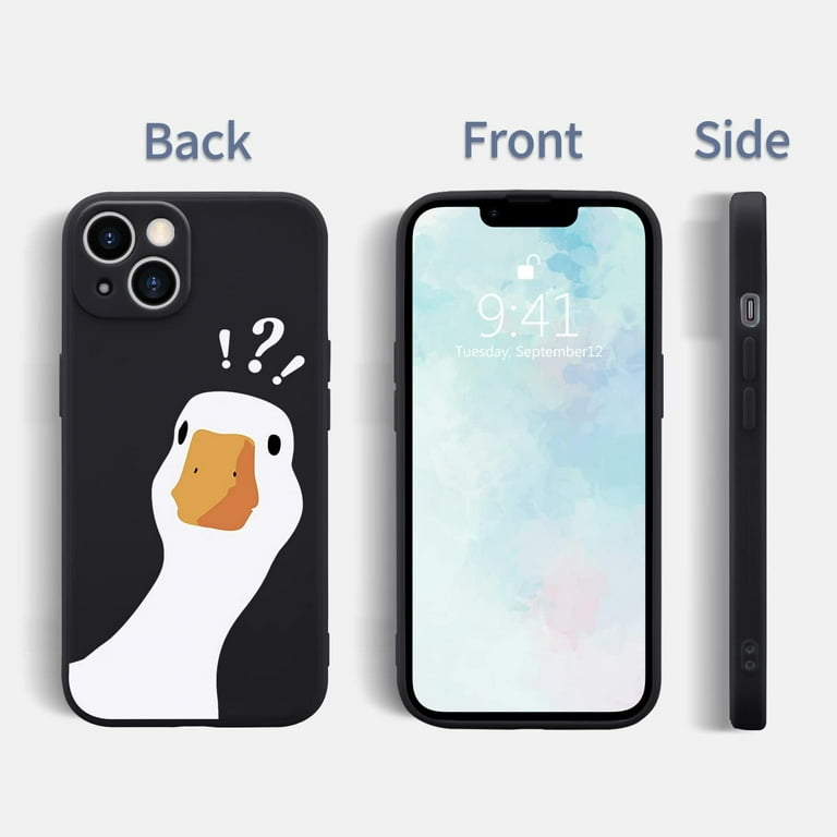Funny Duck Phone Case for iPhone 11 Duck Case Cover Liquid