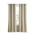 thumbnail image 2 of Martha Stewart Sutter Room Darkening Curtain Panel Pair, Lined, Sand, Grommet, Indoor, Adult, 2 Piece Set, 37" x 84", 2 of 6