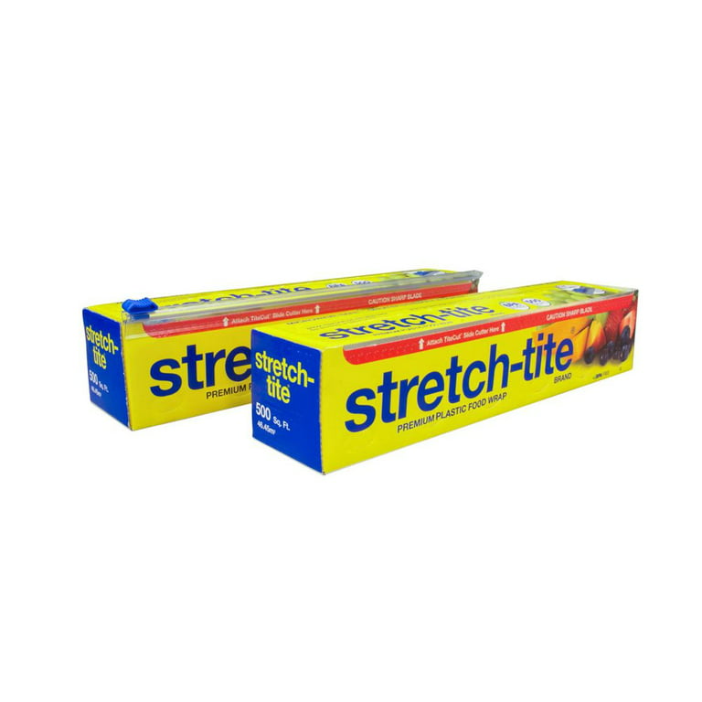 Stretch Tite Food Wrap, Plastic, Premium, 250 Sq Ft