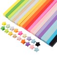 thumbnail image 4 of 4050pcs Solid Color Origami Star Folding Paper Strips Pentagram Paper for DIY Craft(27 Colors), 4 of 8