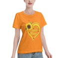 thumbnail image 2 of Blessed To Be Called Nana Sunflower Women'S Basic Short Sleeve T-Shirt Orange Large, 2 of 5