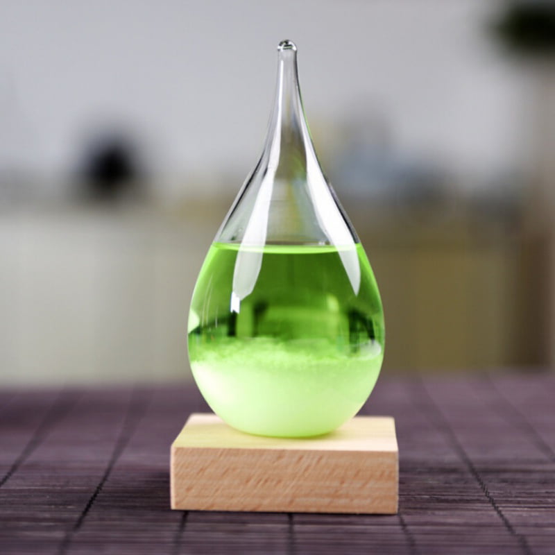 Details about   Weather Forecast Crystal Predictor Forecast Glass Bottle Water Drop Home Decor 