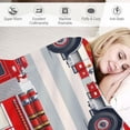 thumbnail image 3 of Orinice Red Fire Truck Rescue Emergency Truck Lightweight Flannel Fleece Blanket Quilt Machine Washable Blankets for Home Office  60x80in, 3 of 6