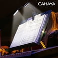 thumbnail image 7 of CAHAYA 6 IN 1 Sheet Music Stand with Stand Light Desktop Book Stand with Carrying Bag, Sheet Music Folder & Clip Metal Portable Solid Back for Guitar, Ukulele, Violin Players, 7 of 7