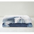 thumbnail image 3 of Horse Blanket Daisy Flowers 30"x40" Throw Blanket,Grey Blue Ombre Oil Painting Fleece Blanket Graffiti Art Bed Blanket Farm Animals Butterfly Bohemian Decor, 3 of 5