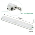 thumbnail image 1 of Luz de noche para gabinete con detección de cuerpo humano por infrarrojos de 10 LED, tira de luz de aluminio larga, 1 of 3