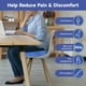 thumbnail image 3 of Almohada de dona para reducir el dolor del coxis, cojín de asiento con forma de dona de espuma viscoelástica elástica para sentarse y aliviar la presión de las nalgas, cojín de apoyo firme para hemorr, 3 of 7