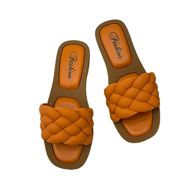 Women Open Toe Slippers: Nonslip Fashion House Outdoor Slippers Summer Sandals