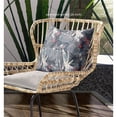 thumbnail image 4 of Plant Illusion Indoor/Outdoor Fabric Pillow in Gray Purple Indigo 26x26, 4 of 7