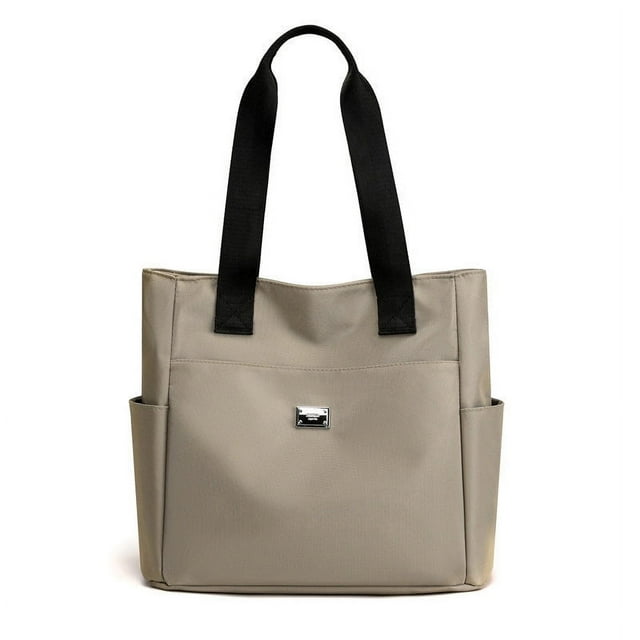Bolso Tote de lona para mujer - Bolso mensajero de nylon de gran capacidad con correa al hombro para trabajo y viajes