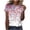 White01, variant on 4th of July Short Sleeve T-shirt for Women Patriotic Printed Crew Neck Basic Tees Fashion Casual Summer Tops for Beach Vacation
