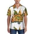thumbnail image 5 of KLL Men's Hawaiian Shirt Short Sleeve Button Down Beach Shirts-Thanksgiving Truck, 5 of 6