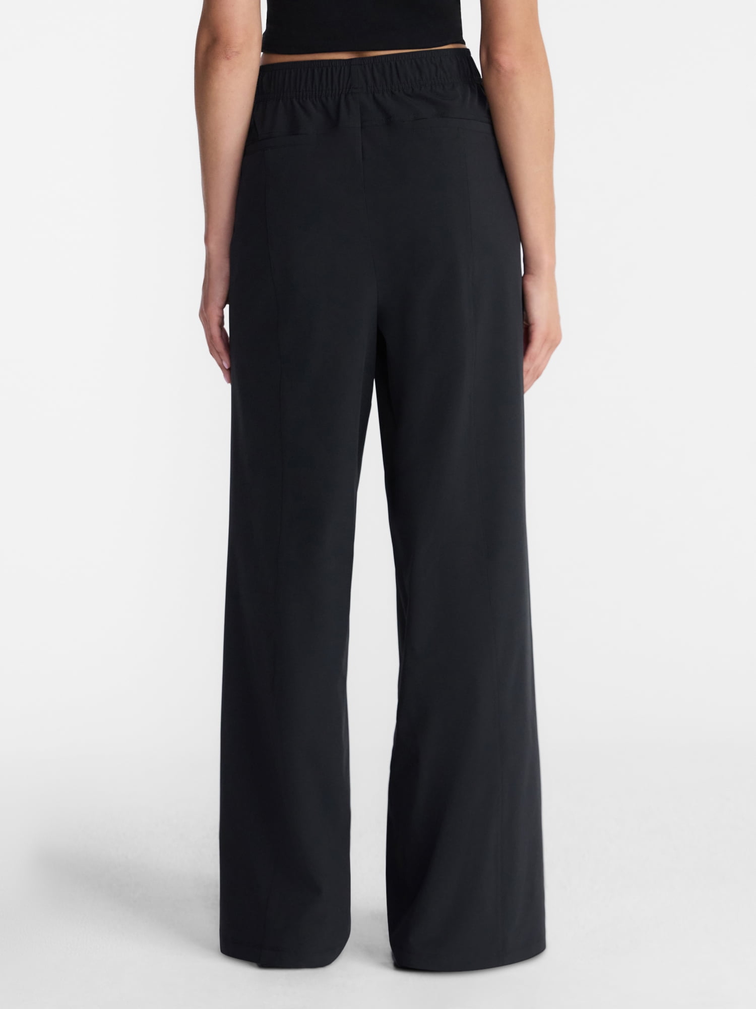 Avia Women's and Women's Plus FeatherStretch Woven Wide Leg Pants, 30'' Inseam, Sizes XS-4X