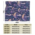 thumbnail image 3 of Kll Fleece Blanket Plush Throw Blanket Floral Hippie Mushrooms,Soft Fuzzy Cozy Flannel Blanket For Couch Sofa Bed.(40"X30"), 3 of 9