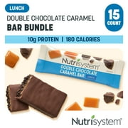 Nutrisystem Double Chocolate Caramel Bar Pack for  Weight Loss, 15 Ct