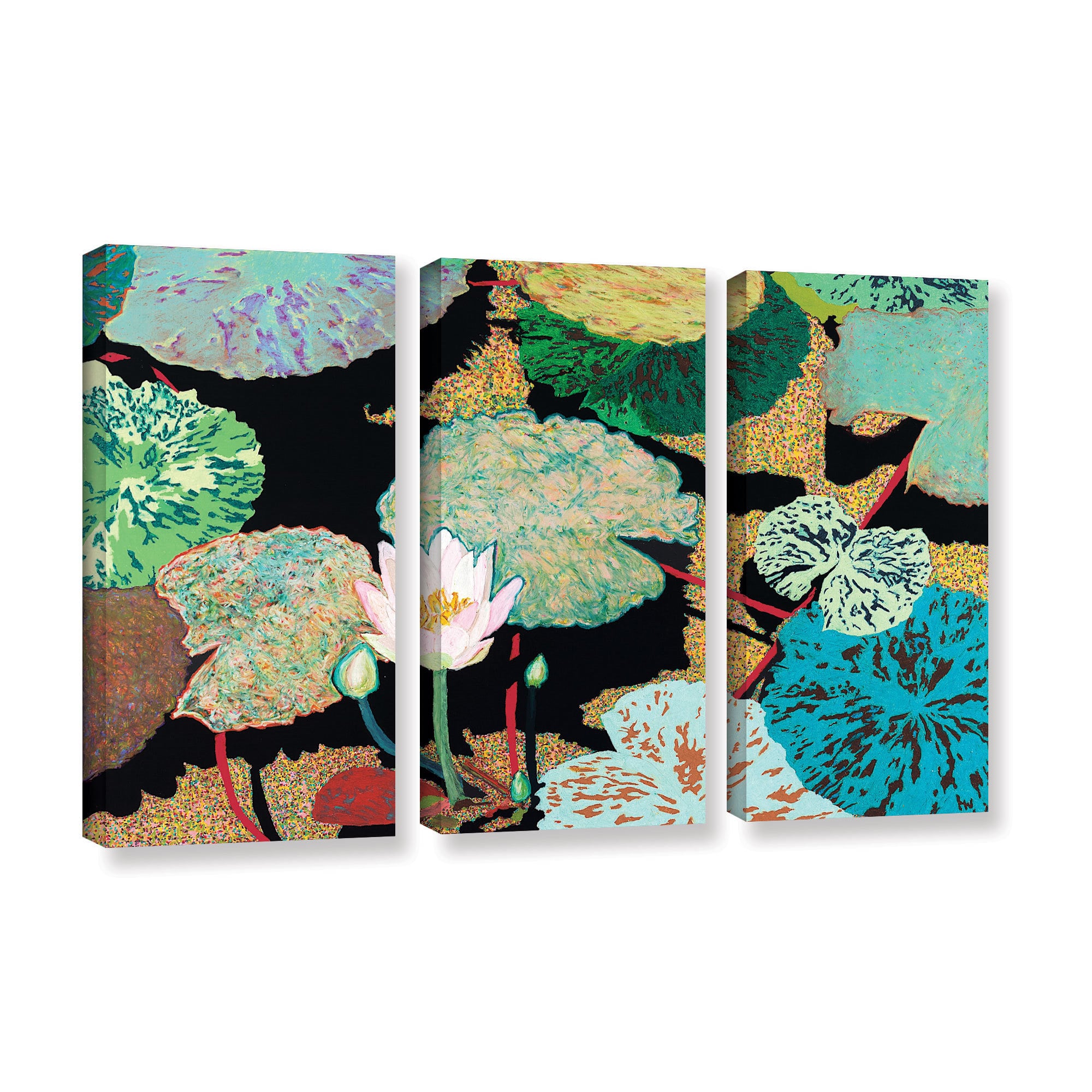 ArtWall Allan Friedlander "Hot And Humid" 3-Piece Gallery-wrapped Canvas Set
