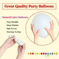 thumbnail image 4 of 100 Pcs White Balloon 12 inch, White Latex Balloons for Birthday Party Baby Shower Wedding with 2 Ribbons, 4 of 7