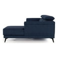 thumbnail image 3 of Furniture of America Borno Fabric Adjustable Headrest Sectional in Navy, 3 of 6