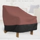 thumbnail image 5 of Wosthever Fundas impermeables para muebles, para exteriores, Anti-UV, Protector de sofá para silla, lluvia, nieve, polvo, a prueba de viento, Jardín y Patio Café 96.5x89x79cm, 5 of 6