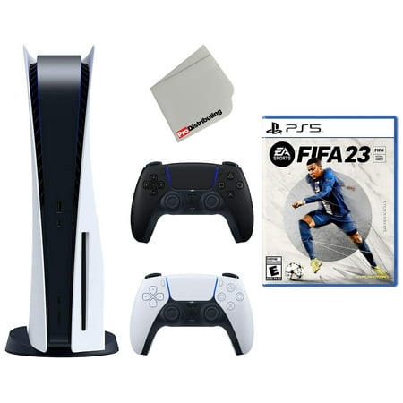 Sony Playstation 5 Disc with FIFA 23 and Extra Controller Bundle - Midnight Black