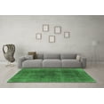 thumbnail image 3 of Ahgly Company Indoor Round Oriental Emerald Green Industrial Area Rugs, 5' Round, 3 of 4