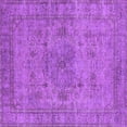 thumbnail image 1 of Ahgly Company Indoor Square Oriental Purple Industrial Area Rugs, 6' Square, 1 of 4