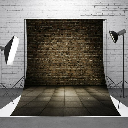 ABPHOTO Polyester 5x7ft Brick Wall Retro Cloth Photography Backdrop Background Studio Prop Best for Baby Kids,Product Shot,Wall (Best Product Photography Kit)