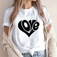 thumbnail image 2 of Camisetas de Manga Corta para Mujeres, Camiseta de Cuello Redondo Impresa de Moda, Primavera Y Verano Casual, 2 of 8
