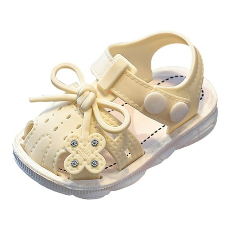 

Hwmodou Children Shoes Comfortable Flat Sandals Fashionable Toe Covering Children Toddler Shoes Beach Sandals