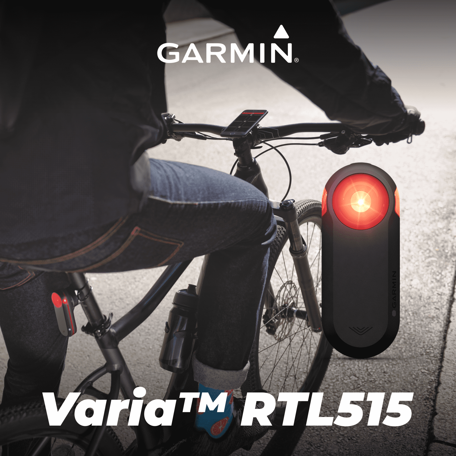 Garmin Varia RTL515 Cycling Rearview Radar with Visual and Audible Alerts  and Power 2.5 oz New 