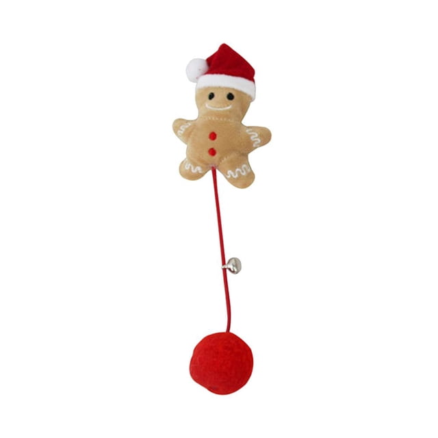 3uds. Pet Fur Ball Bell Doll Burlas Juguetes con Catnip Christmas Cat Peluches (Muñeca)