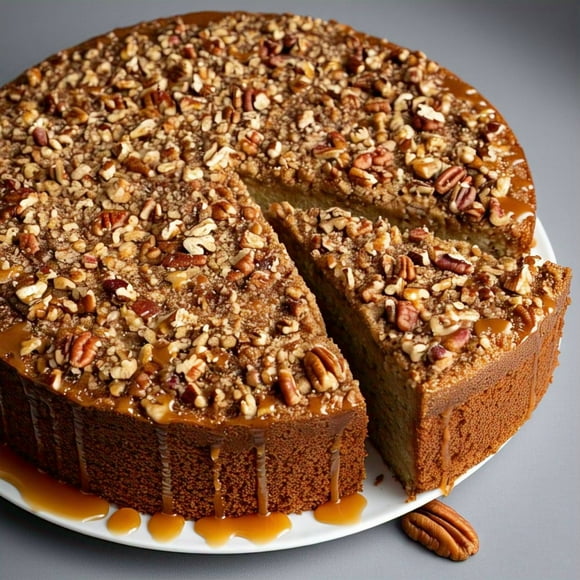 Andy Anand's Pecan Cake 9" For Birthday Valentine Mothers Day - 2 lbs, Shipped 2nd Day Air