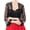 Black, variant on Women Lace Wedding Shawls Wrap Bridal Cardigan Embroidered 3/4 Sleeve Sheer Floral Lace Top Covers Up Party
