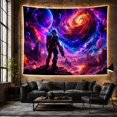 thumbnail image 6 of Mountain Lake Figure with Clad Futuristic Combat Armor, Spooky Gothic for Gothic Decor Fans, Dark Art Decor, Halloween Gift, Tapestry Wall Hanging for Bedroom and Dorm, 6 of 7