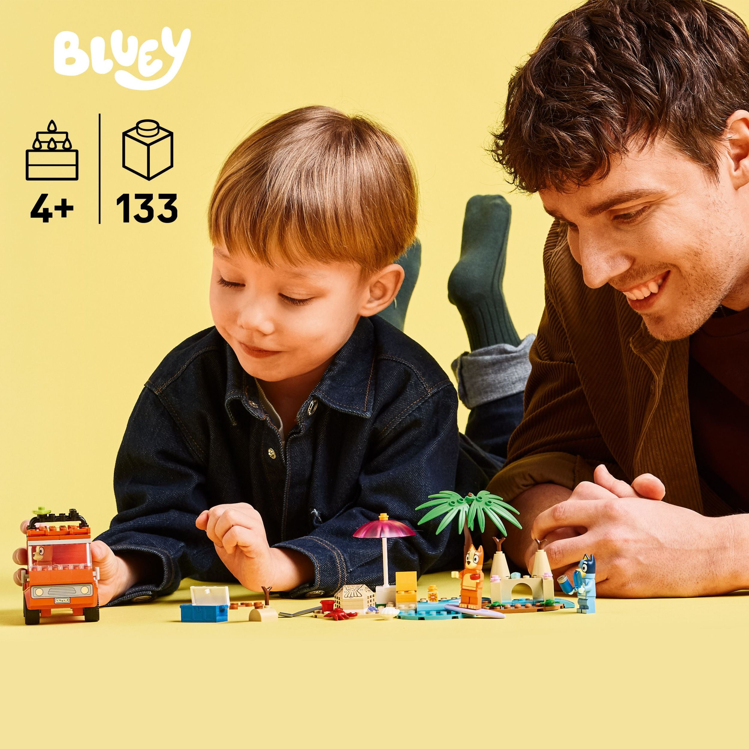 LEGO Bluey : L’Escapade à la Plage de la Famille de Bluey, Ensemble de Construction pour Enfants d’Âge Préscolaire 11202 LEGO L’escapade à la pl 11202