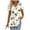 Beige, variant on WCMZJ Womens Summer Tops Babydoll Short Sleeve Shirts Floral Print Puff Sleeve Peplum Tops V Neck T Shirts Pink S