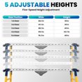 thumbnail image 4 of Welding Table, Heavy Duty Steel Construction Workbench, Folding Work Platform and Work Bench with Versatile Portable, Folding Legs, with 4 Wheels for Painting, 4 of 15