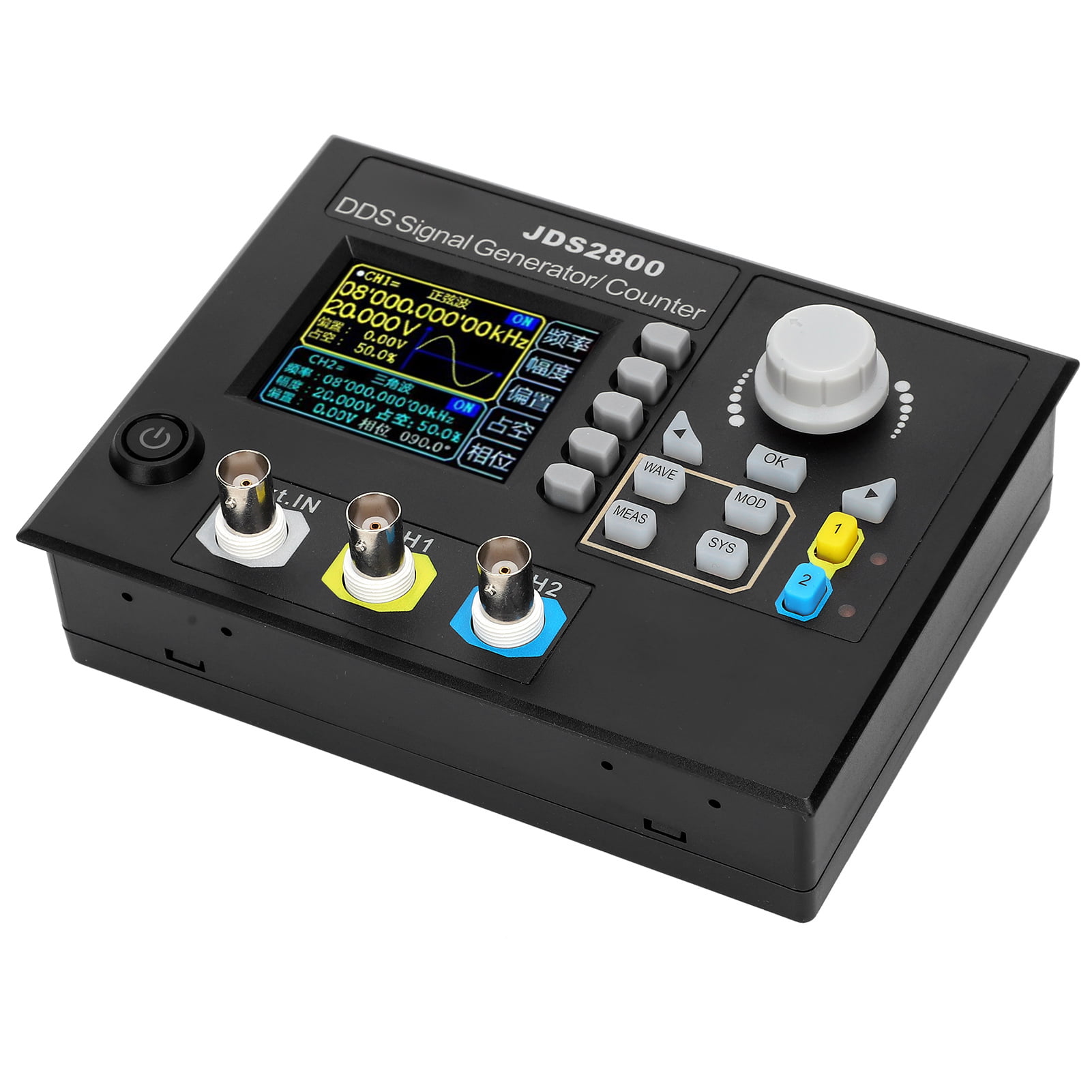 FeelTech 15MHz-60MHz 2CH DDS Function Signal Generator Sine Square Sweep Counter 
